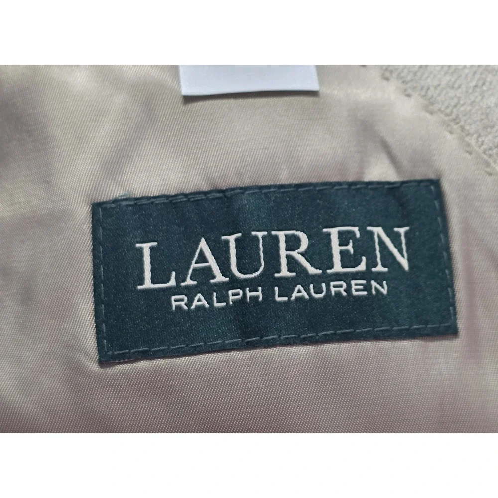 Lauren Ralph Lauren Mens‎ Size 40R Silk Blend Brown Check Blazer